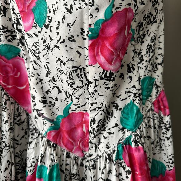 Vintage Robbie Bee Floral Dress Size 4 - Picture 5 of 8